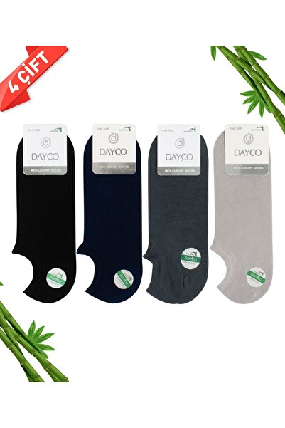 DAYCO Premium Bambus Bez šavova Patike s Nevidljive sportske čarape, set od 4...