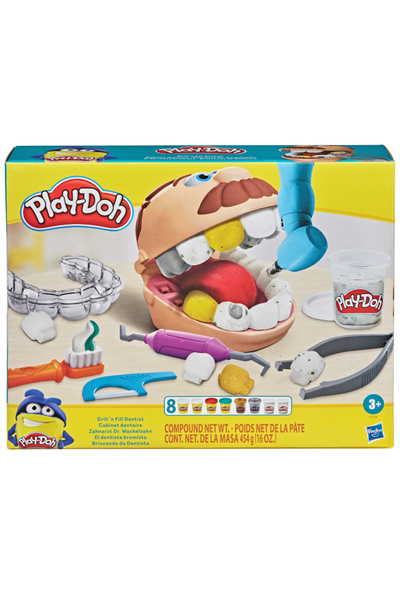 Hasbro Set Plastilina Play-Doh Drill'n Fill Dentist (F1259)