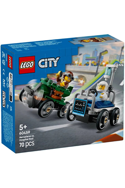 LEGO Pachet de curse City Airplane vs. Hospital Bed (60459)