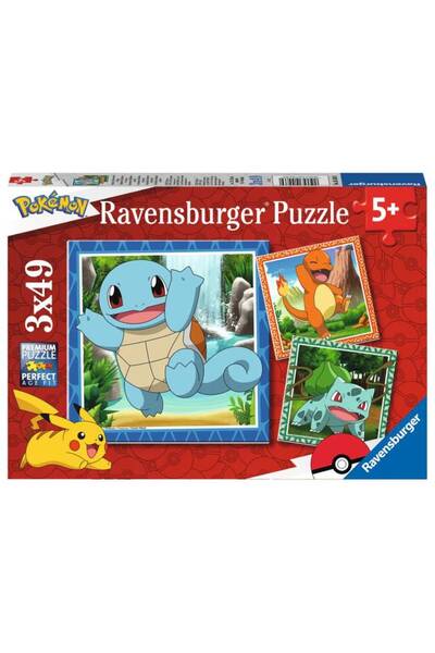 RAVENSBURGER Puzzle Pokemon 3x49pc (05586)