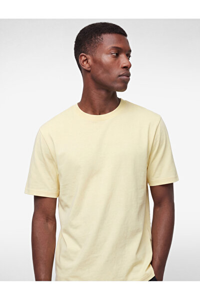 Koton Tricou de bază din bumbac, cu mânecă scurtă, cu decolteu, cu croială no...