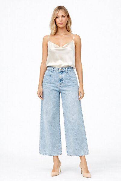 kikiriktekstil 10947 Women's High Waist Ankle-Length Jeans