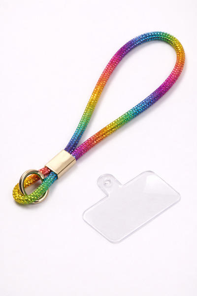 Case collection حزام معصم طويل من حجر الكريستال لآيفون