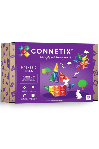 Connetix Pachet de început Rainbow 60 de piese (CT-R-00060-ST)