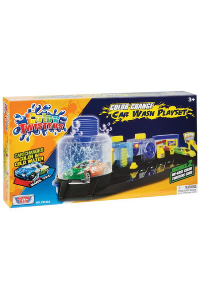 Noriel Set de joacă Motormax Twisters Spălătorie auto cu schimbare de culoare...