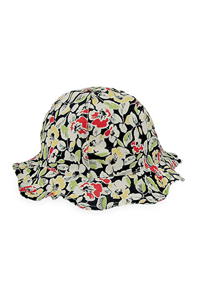 Bay Şapkacı قبعة برمودا صيفية مزهرة للفتيات 1116