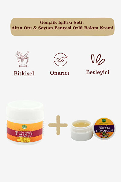Herbal Therapy Doğal Destek Seti: Altın Otu & Şeytan Pençesi Özlü Bakım Kremi...