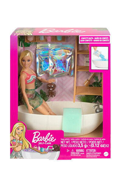 Barbie Set Wellness - Set de joacă pentru baie cu confetti (HKT92)