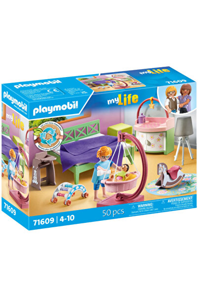 Playmobil Cameră de dormit cu colț de joacă pentru bebeluși (71609)