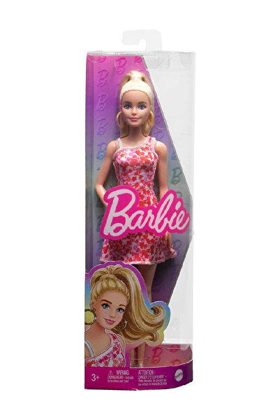 Barbie Rochie florală roz Papusa Fashionista (HJT02)