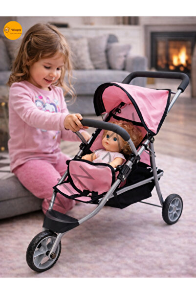 Wingzy Katlanabilir 3 Tekerlekli Spor Oyuncak Bebek Arabası