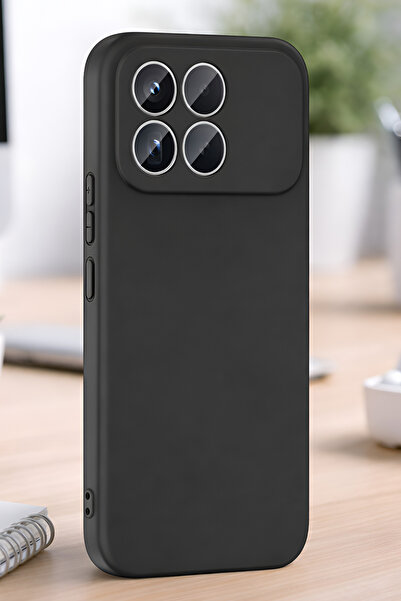 Ceponya Poco F8 Pro Kılıf Lansman Tasarım İç Yüzeyi Kadife Silikon