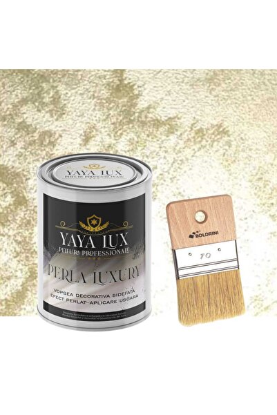 YaYa Color Vopsea decorativa de Lux, Perla Luxury cu Fulgi Perlati, Verde Fis...