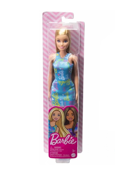 Barbie Rochie Papusa blondă albastră (HGM59)