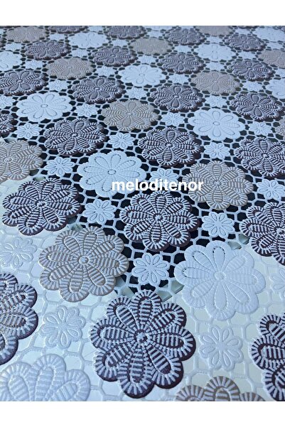 SALMAN Transparent Coating Lace Processing Daisy Flower Pattern Easy to Wipe ...
