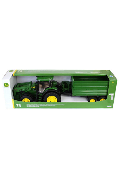 Bruder John Deere 7R 350 Încărcător frontal și remorcă basculantă (BR3155)