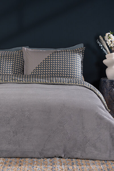 Puffy Merta Double Duvet Cover Set - Gray