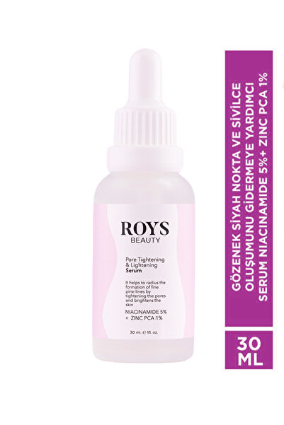 ROYS beauty مصل المسام الأسود - نياسيناميد 5%+ زنك Pca 1% يساعد على إزالة الب...