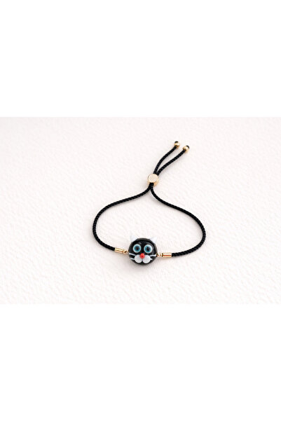 ADAMODART Cute Cat Murano Glass Beaded Bracelet