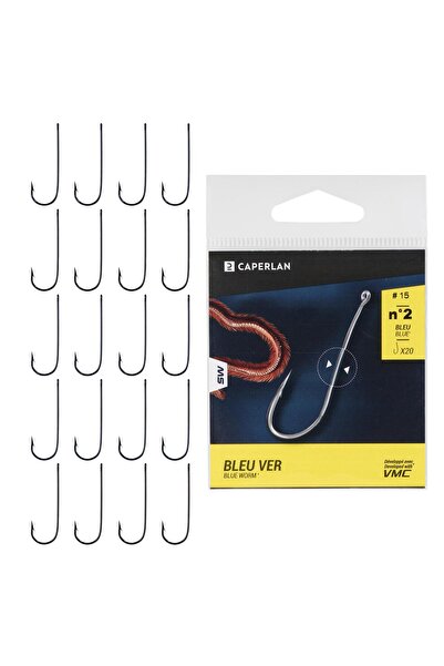 Decathlon Caperlan Delikli Olta İğnesi - Balıkçılık - Mavi - Hook