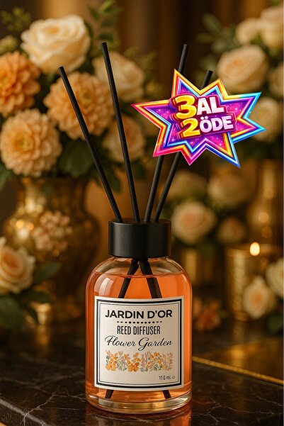 JARDIN D'OR Flower Garden Reed Diffuser Çiçek Bahçesi Çubuklu Oda Kokusu 110 ...
