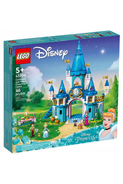 LEGO Prințesa Disney Cenușăreasa și Castelul Prințului Fermecător (43206)