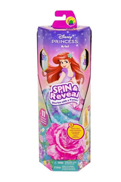 DİSNEY PRİNCESS Păpușa Ariel Spin & Reveal (HTV88)