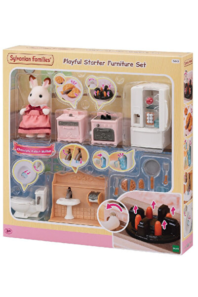 SYLVANIAN FAMILIES Set mobilier jucăuș pentru începători (5449)