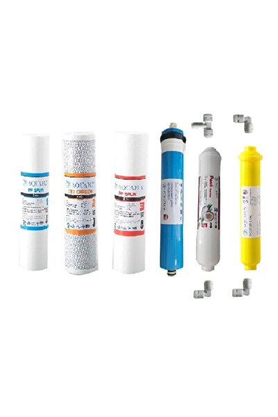 Filtre Dünyası Aquafly Su Arıtma Filtresi 6lı Takım Arıtıcı Filtresi Mineral ...