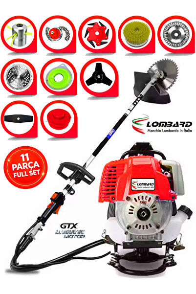 Cros LOMBARD Italy FRX-11 GRANDE Sırt Tipi Benzinli Ot Çalı Çim Biçme Tırpanı...