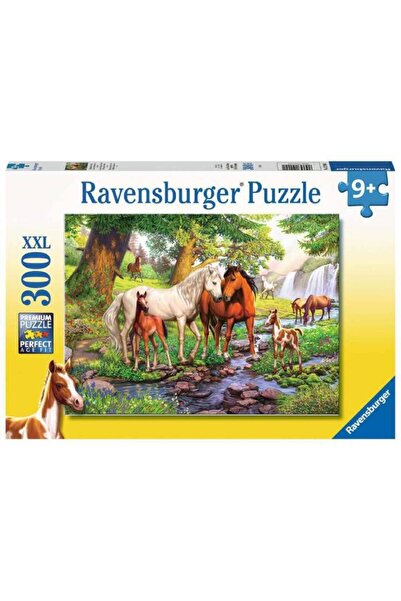 RAVENSBURGER Puzzle pentru copii 300 de piese Cai pe râu 129041