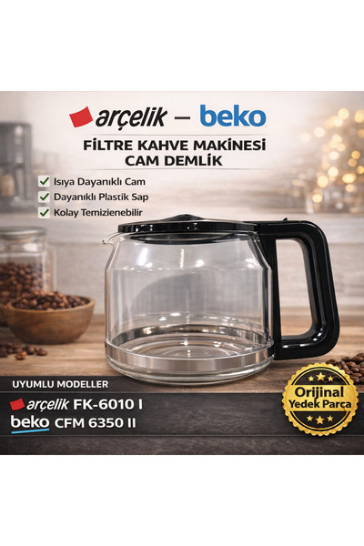 Arçelik CFM 6350 I Filtre Kahve Makinesi Cam Demlik Sürahi
