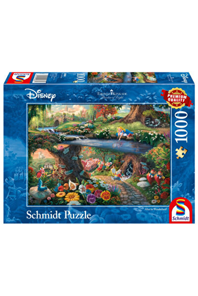 Schmidt Puzzle Thomas Kinkade Disney Alice în Țara Minunilor 1000 piese (SCH9...