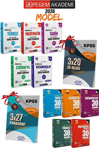 Pegem Akademi Yayıncılık 2026 Kpss Gygk Pegem Ezberbozan 5'li Soru Bankası Se...