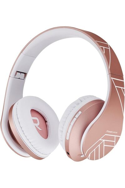 PowerLocus Kids Bluetooth Headphones, 85dB Limit, Mic, Foldable, Micro SD, Ca...