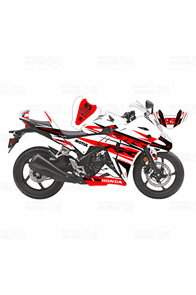 monero مجموعة ملصقات هوندا CBR 250 R Old Case RR Lines Design باللون الأبيض و...