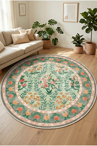 eco concept Mitos Serisi Dijital Baskı Halı Etnik Retro Desen Mutfak Halı Yık...