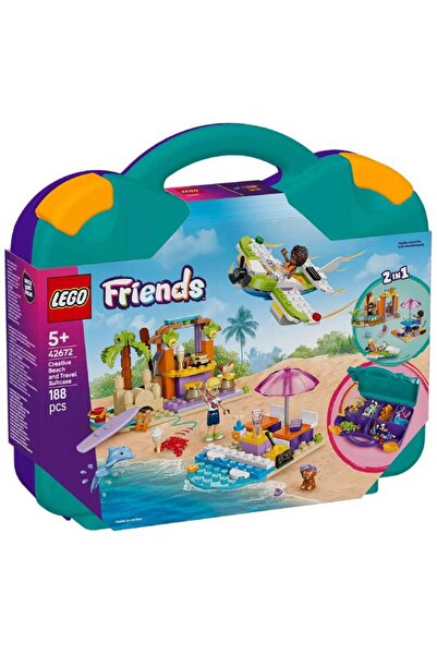 LEGO Valiză creativă Friends pentru plajă și călătorie (42672)