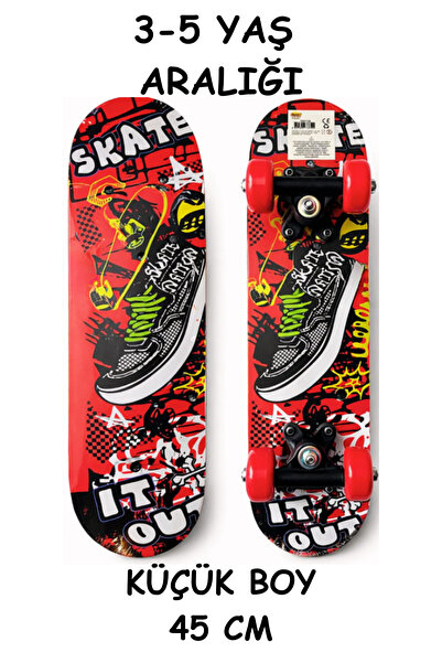 düşler oyuncak dünyası Ahşap Kaykay 45 cm İlk Kaykayım Küçük Boy 7 Katmanlı A...