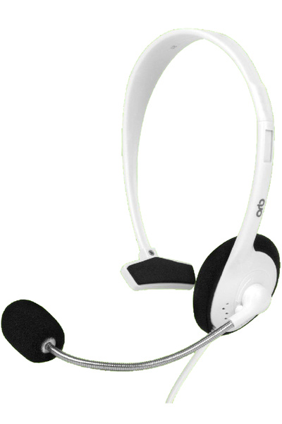 Orb Căști cu fir Casti pentru chat, albe, pentru Xbox One