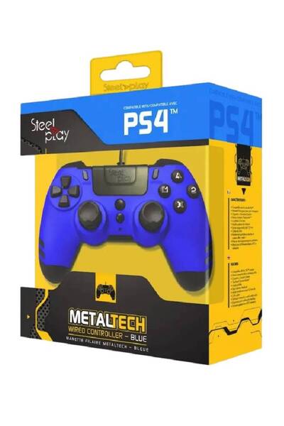Steel Play Controler cu fără sârmă SteelPlay MetalTech Albastru - PS4