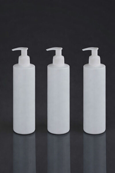 Şule Plastik 3 Adet Otel Tipi Şampuan,Sıvı Sabun Dispenseri-250 ml Beyaz Boş ...