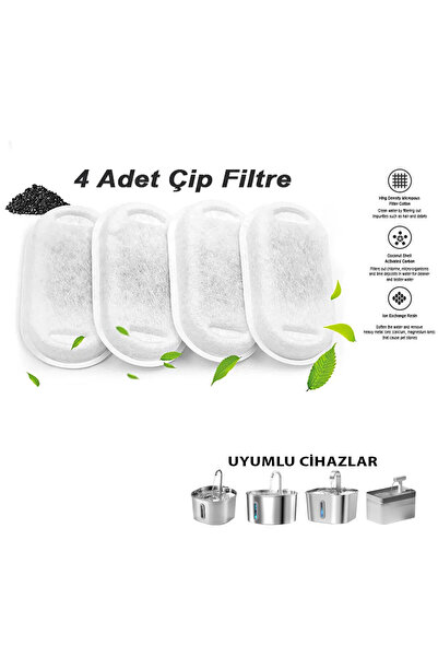 STAYPURE Su Pınarı Aktif Karbon Yedek Filtre 4 Adet SÜNGERSİZ