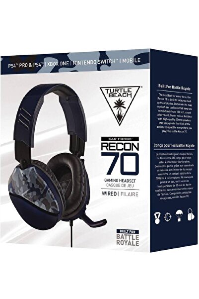 Turtle Beach Gaming Headset Turtle Beach Recon 70, Multiplatform, 3.5mm Jack,...