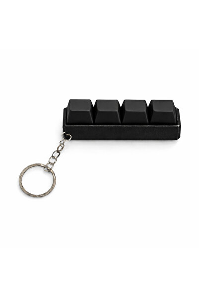 Akıllı Cep Dünyası Siyah 4’lü Keycap Tuş Anahtarlık – Blue Switch Mekanik Tuş...