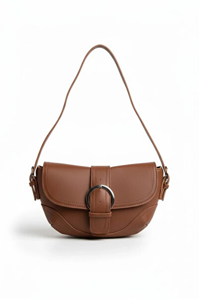 Glemix Γυναικεία τσάντα ώμου Venice Tan Belt Model Baguette