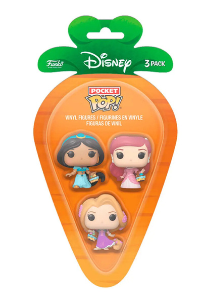 Funko Pachet 3 figurine Carrot Pocket Pop Prințesa Disney Jasmine/Rapunzel/Ariel