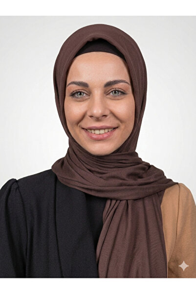 Şalcenneti.com Hijab pentru femei, practic, șal din bumbac pieptănat, cu bure...