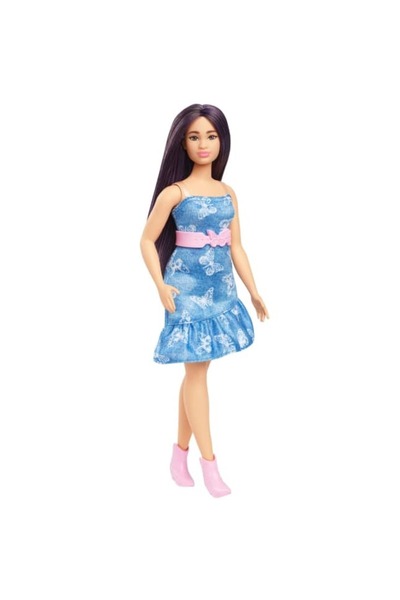 Barbie Fashionista Doll Denim Butterfly Dress (HyT89)