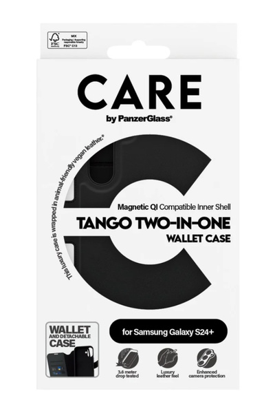 CARE by PanzerGlass® Carcasă CARE by PanzerGlass 2 în 1 Portofel Samsung S24+